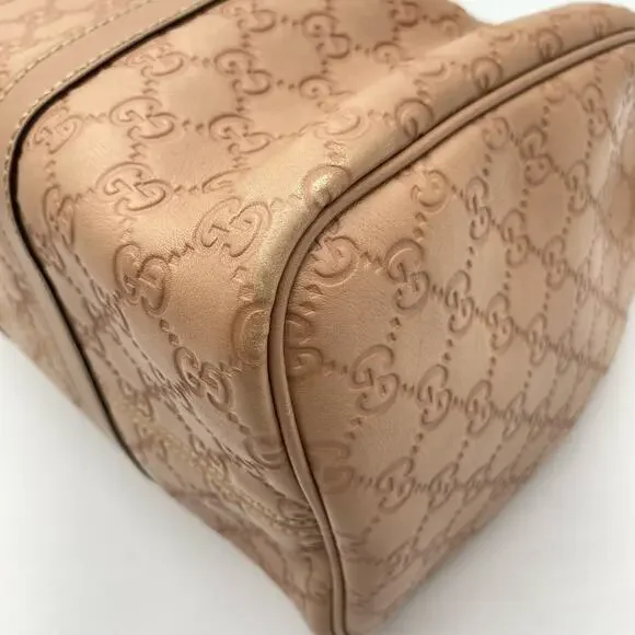 Gucci Dusty Pink Guccissima Leather Medium Joy Boston Bag Top Handle - Picture 10 of 16